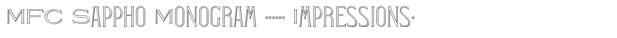 MFC Sappho Monogram (25000 Impressions) image